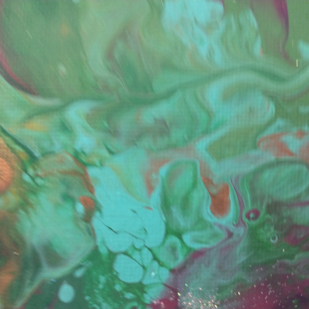 'Green Lei' DESIGNS BY SANDY, Acrylic Painting, Sealed, 9x12 - Picture 8 of 15